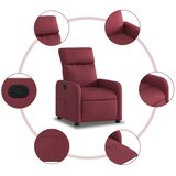  Naslonjač od tkanine crvena boja vina | shoptok.hr