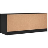 vidaXL TV omarica s steklenimi vrati črna 102x37x42 cm | Shoptok.si