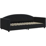  Dnevni krevet crni 90 x 190 cm baršunasti | shoptok.hr