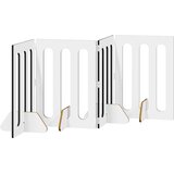  Preklopna ogradica za kućne ljubimce 4 pcs Crni Hrast | shoptok.hr