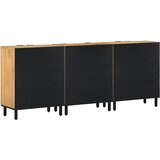  Komoda od 3 komada smeđa 60x33x75 cm Puno drvo Mango Slike
