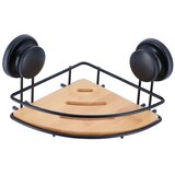 Tendance košarica, kutna, vakum, metal, bambus, crna | shoptok.hr