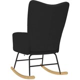  Stolica za ljuljanje od tkanine crna | shoptok.hr