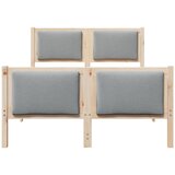  Krevetna konstrukcija Svijetlo siva 120 x 200 cm tkanina Smeđa | shoptok.hr