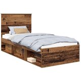  Okvir za krevet Staro drvo 90 x 200 cm Čvrsto borovo drvo | shoptok.hr
