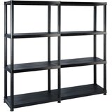 za pohranu s 4 razine crne 122 x 30 5 x 130 cm plastične | shoptok.hr