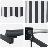 Ručna Ročna zložljiva senčnica z LED lučmi 3 x 2,5 m, (5000205430) | Shoptok.si