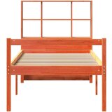  Krevet s regalom za knjige bez madraca 75 x 190 cm masivno drvo | shoptok.hr