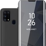 Cadorabo CASE, združljiv s Samsungom v turmalinski črni barvi - prozorno za zaščito z ogledalom z ogledalom s funkcijo stojala 360 stopinj zaščita, (20694225) | Shoptok.si