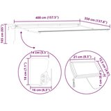  Ročno senčilo s LED-ji Svetlo siva in antracit 4 × 3,5 m, (5000211577) | Shoptok.si