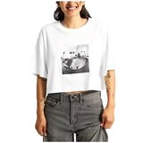 Vans Majice s kratkimi rokavi RHYTHM RELAXED CROP SS Bela Cene