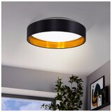 Eglo Maserlo 2 spot/1, led, 24w, prečnik 380, crno/zlatna | Eponuda.com