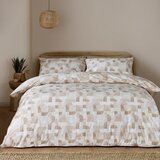 Catherine Lansfield Bež posteljnina za zakonsko posteljo 200x200 cm Sloane Geo – | Shoptok.si
