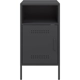  Noćni ormarići 2 kom crni 36x39x68 cm čelik | Eponuda.com