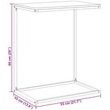  Bočni stolić bijeli 55 x 35 x 66 cm od konstruiranog drva | Shoptok.si