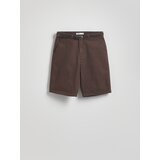 Reserved Chino kratke hlače s remenom - smeđi | shoptok.hr