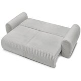 Bobochic Paris Svijetlo siva sklopiva sofa od samta 257 cm Lucien – | shoptok.hr