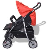  Dječja Kolica za Blizance Čelik Crveno-Crna | shoptok.hr