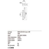  Redo 01-2033 - LED zidna svetiljka MADISON 4xLED/4W/230V zlatna | Eponuda.com