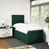  Box spring krevet s madracem tamnozeleni 90x200 cm baršunasti | shoptok.hr