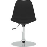  Vrtljivi jedilni stoli 4 kosi črno blago, (20699481) | Shoptok.si