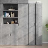  Visoka komoda siva betona 45x42,5x185 cm od konstruiranog drva | shoptok.hr