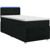  Boxspring krevet s madracem Crna 100 x 200 cm Tkanina | shoptok.hr
