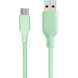 USB na C kabel XZ321 1m, zeleni
