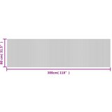  Tepih pravokutni sivi 80 x 300 cm od bambusa | Shoptok.si