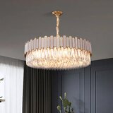 Toolight Viseća lampa s kristalićima APP1747-8CP 60 cm Zlato | shoptok.hr