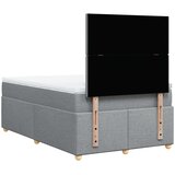  Krevet s oprugama i madracem svjetlosivi 120x190 cm od tkanine | shoptok.hr