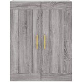  Visoka komoda siva sonome 69,5x34x180 cm od konstruiranog drva Slike