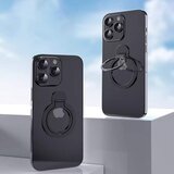 Techsuit MagSafe telefonski prsten (MPR4) - Okrugli oblik- aluminijska legura - crni | shoptok.hr