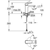 Grohe 1017550000 Cubeo armatura za umivalnik | Shoptok.si