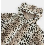 Sinsay Teddy jakna s leopard printom i kapuljačom s ušima | shoptok.hr