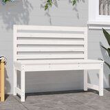  Vrtna klupa bijela 109 cm od masivne borovine | shoptok.hr