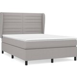  Krevet box spring s madracem svjetlosivi 140x200 cm od tkanine | shoptok.hr
