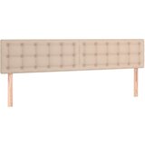  Box spring postelja vzmetnico LED kapučino 180x200 cm um. usnje, (20901765) | Shoptok.si