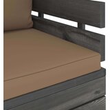  Vrtni naslanjač z blazinami borovina - Vrtni Naslanjač, (21480618) | Shoptok.si