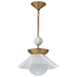 Quintiesse QN-SAUCER-1P-M-AB-OPAL-Luster na stalku SAUCER M 1xE27/40W/230V zlatna | Eponuda.com