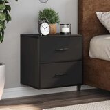  Zidni noćni ormarići 2 kom crni 40x31x39,5 cm | shoptok.hr