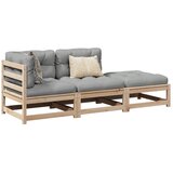  3-dijelni set vrtnih sofa od masivne borovine s jastucima | shoptok.hr