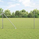  Vanjska Euro Ograda s Oštrim Šiljcima 10 x 1,4 m Srebrna Mreža | shoptok.hr