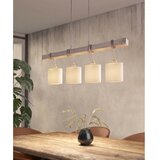 Brilagi LED luster na sajli NUBILA 4xE27/60W/230V siva/krem | Eponuda.com