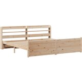  Posteljni okvir z vzglavjem 180x200 cm borovina, (21304474) | Shoptok.si