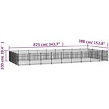  Zunanji pasji boks jeklo 33,87 m², (20759729) | Shoptok.si