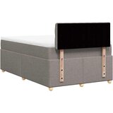  Krevet s oprugama i madracem smeđesivi 120 x 190 cm od tkanine | shoptok.hr