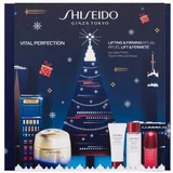 Shiseido Vital Perfection Lifting & Firming Ritual Set dnevna krema za lice Vital Perfection 50 ml + pjena za čišćenje lica Clarifying Cleansing Foam 15 ml + tonik za lice Treatment Lotion 30 ml + serum za lice Ultimune 10 ml za ženske