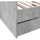  Dnevni krevet s ladicama bez madraca siva boja betona 100x200cm | Eponuda.com