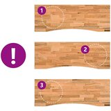 vidaXL Ploča za radni stol svjetlosmeđa 140x50x2,5cm drveni pravokutni | shoptok.hr